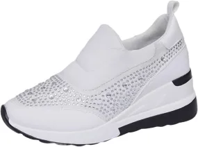 Orthopedic Shoes for Women Comfortable Running Shoes Breathable Mesh Womens Slip On Sneakers Women Walking Shoes with Arch Support Tennis Shoes Lightweight Casual Sneakers for Gym Travel Work
