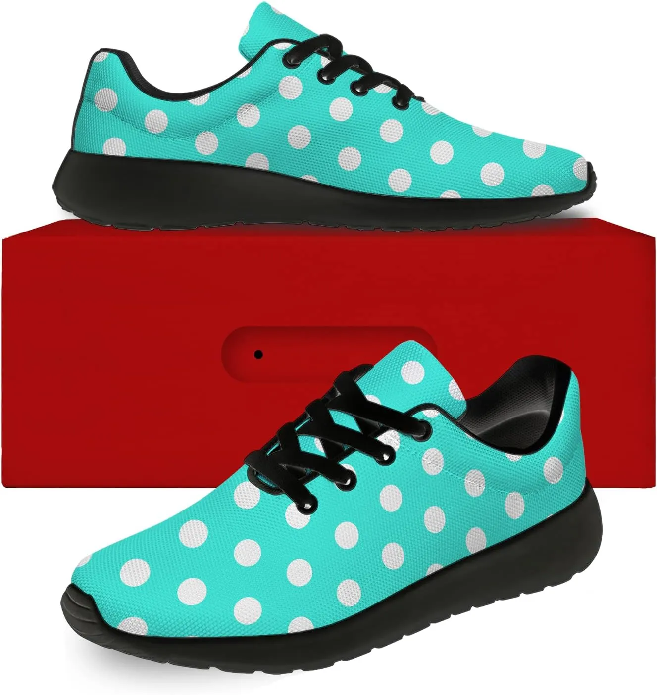 Polka Dot Shoes for Women Men Running Shoes Comfort Lightweight Walking Tennis Dots Sneakers Gifts