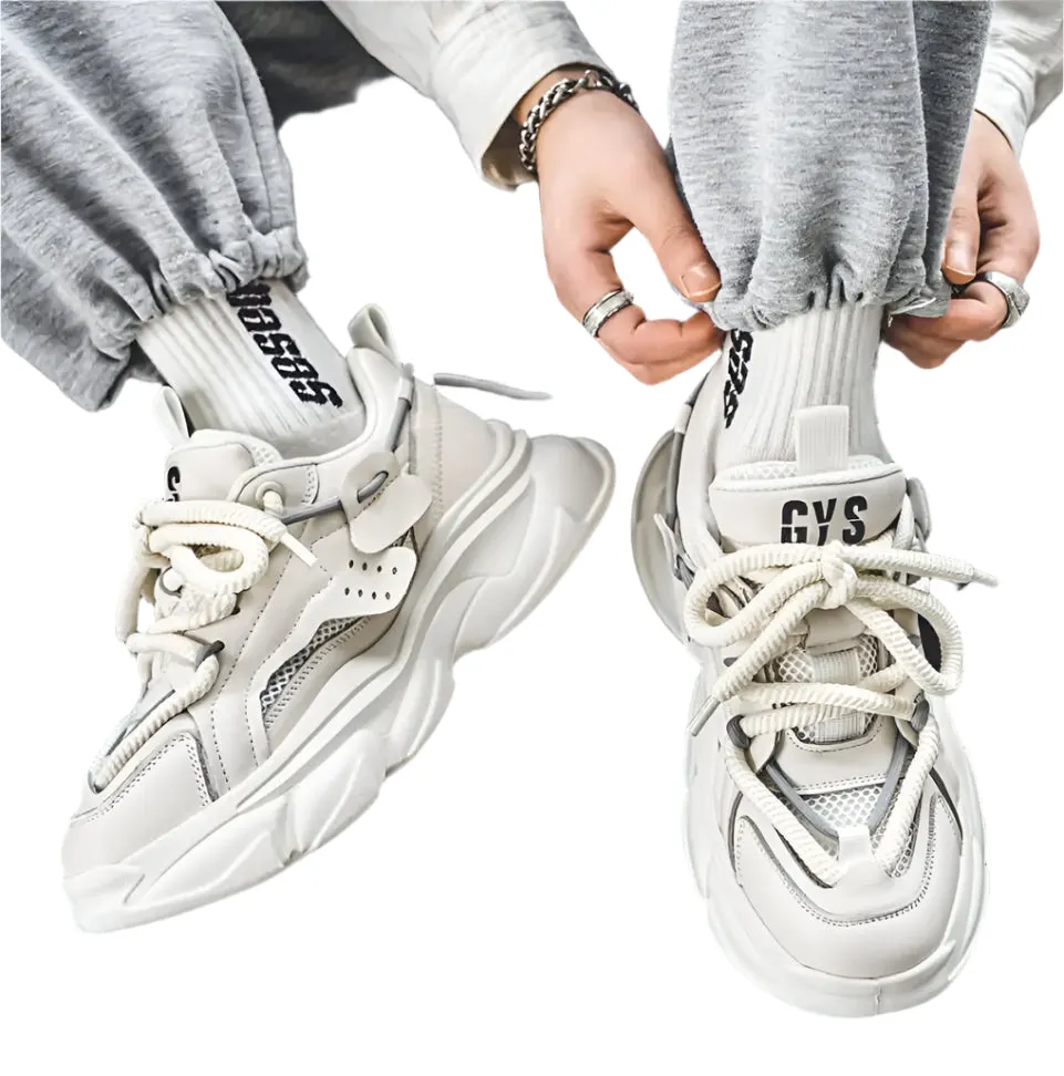 Quality Comfortable Men’s Casual Sneakers – Outdoor Breathable, Non-Slip, Wear-Resistant Platform Shoes