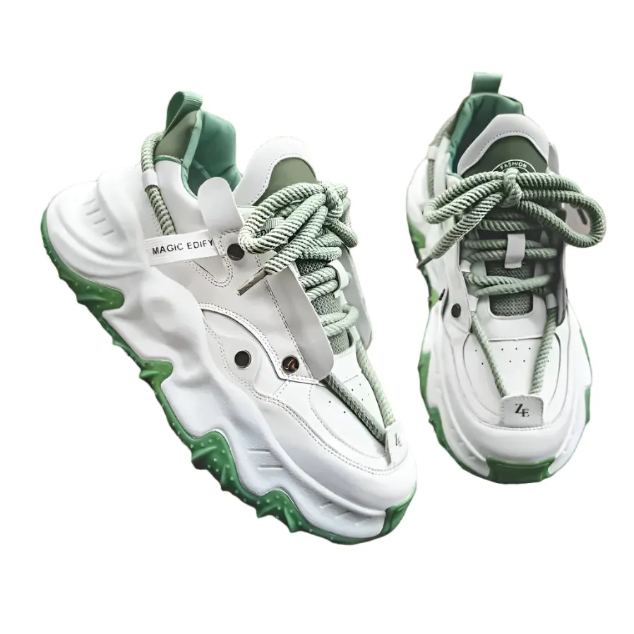 Quality Comfortable Men’s Casual Sneakers – Outdoor Breathable, Non-Slip, Wear-Resistant Platform Shoes