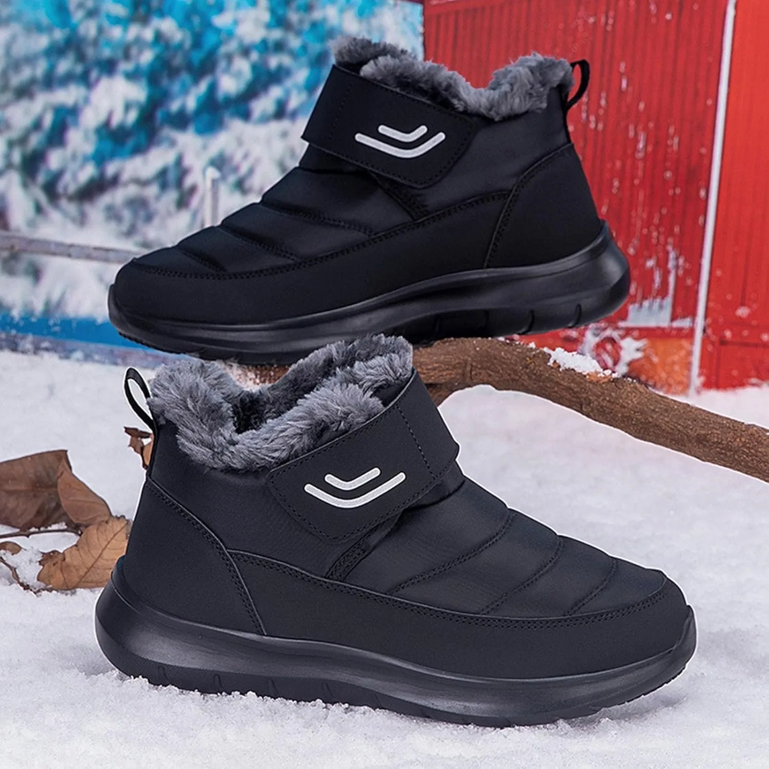 Snow Boots Men Wear And Anti Slip Snow Boots Cotton Shoes Outdoor Sports Shoes Mens Hunting Boots
