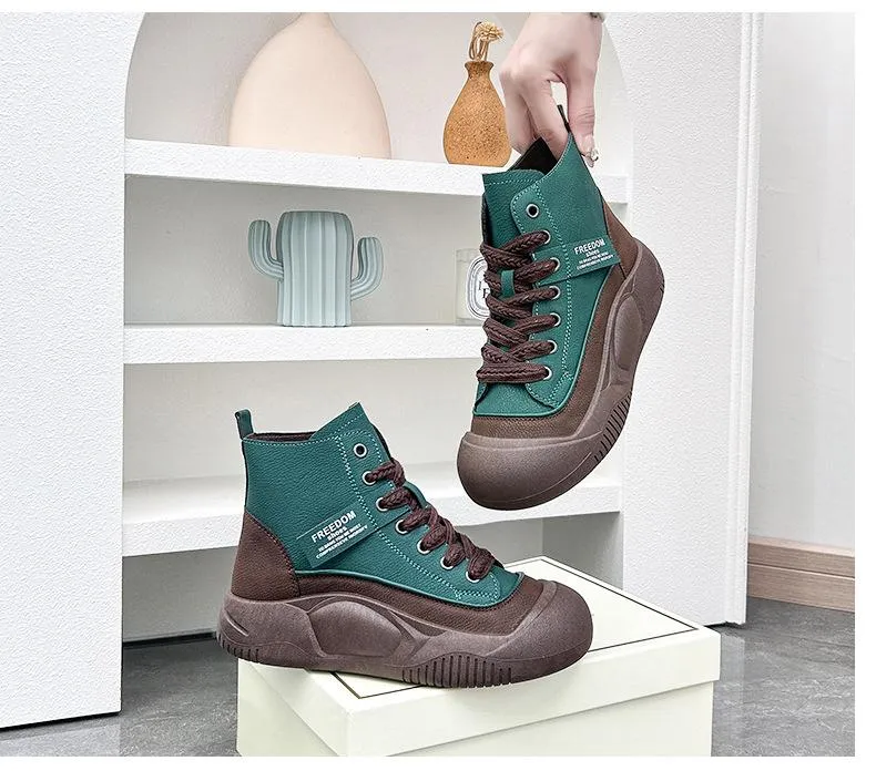Soft Leather Lightweight Sports Shoes
