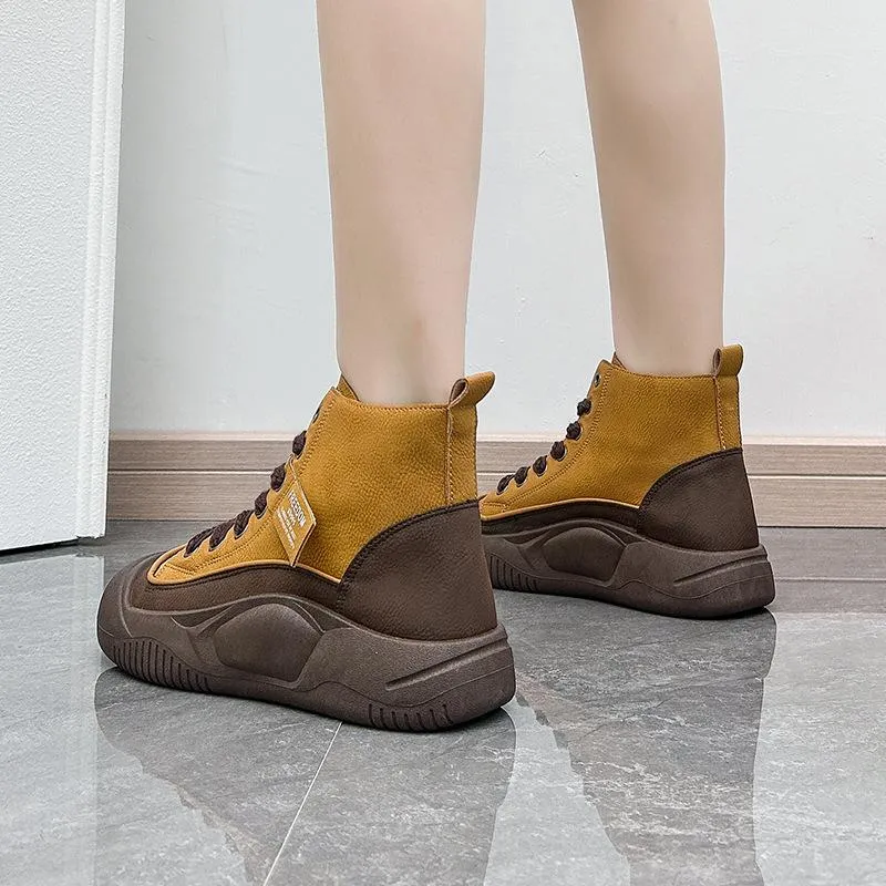 Soft Leather Lightweight Sports Shoes