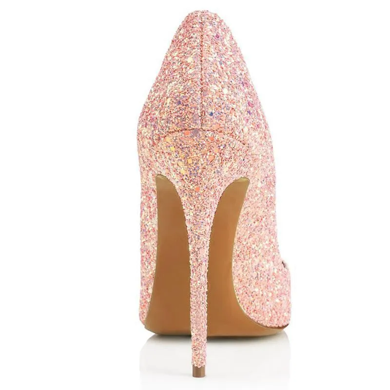 Soulmates Bridal Shop / Women Classic Stiletto Glitter Bridal Shoes