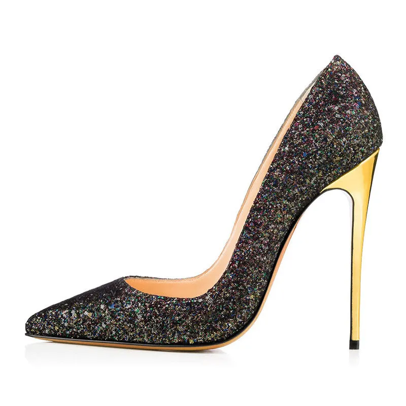 Soulmates Bridal Shop / Women Classic Stiletto Glitter Bridal Shoes