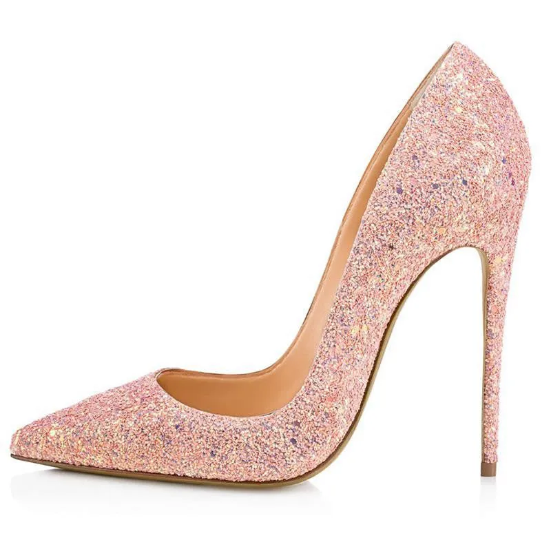 Soulmates Bridal Shop / Women Classic Stiletto Glitter Bridal Shoes