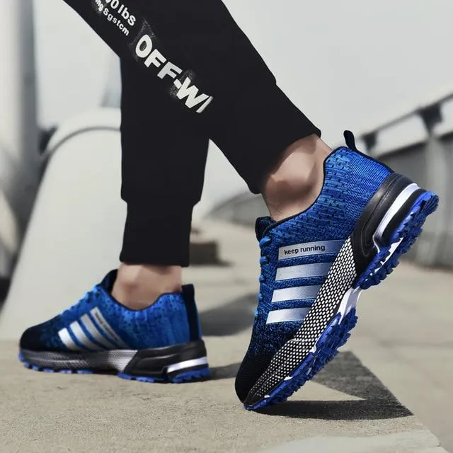 Sport Running Shoes Men Couple Casual Flats Outdoor Sneakers Mesh Breathable Walk Footwear Trainers