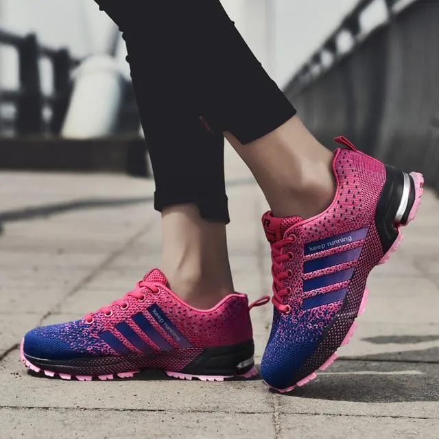 Sport Running Shoes Men Couple Casual Flats Outdoor Sneakers Mesh Breathable Walk Footwear Trainers