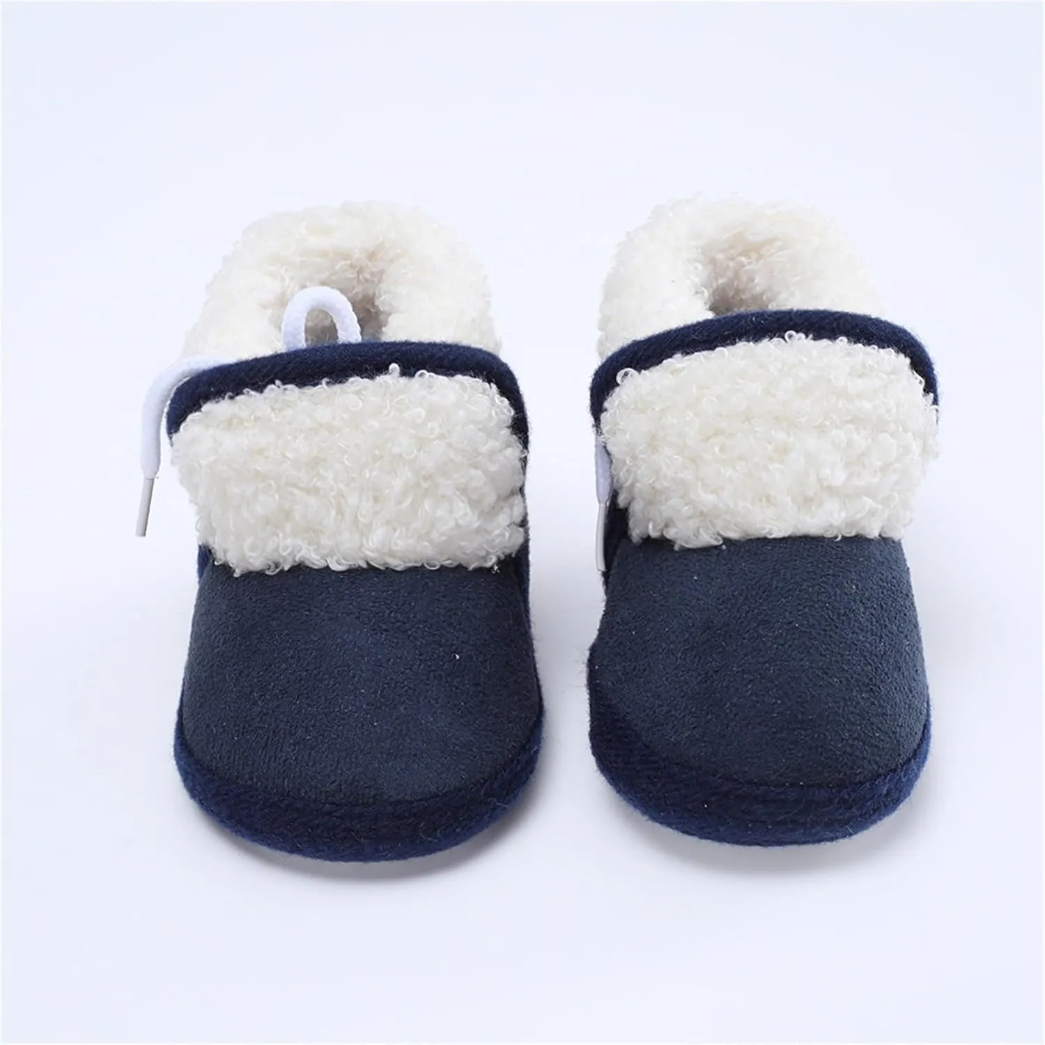 Toddler Fuzzy Soft Booties Winter Outdoor Snow Shoes Baby Boys Girls Cotton Warm Boots Non Slip Comfy Ankle Sneaker