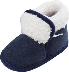 Toddler Fuzzy Soft Booties Winter Outdoor Snow Shoes Baby Boys Girls Cotton Warm Boots Non Slip Comfy Ankle Sneaker