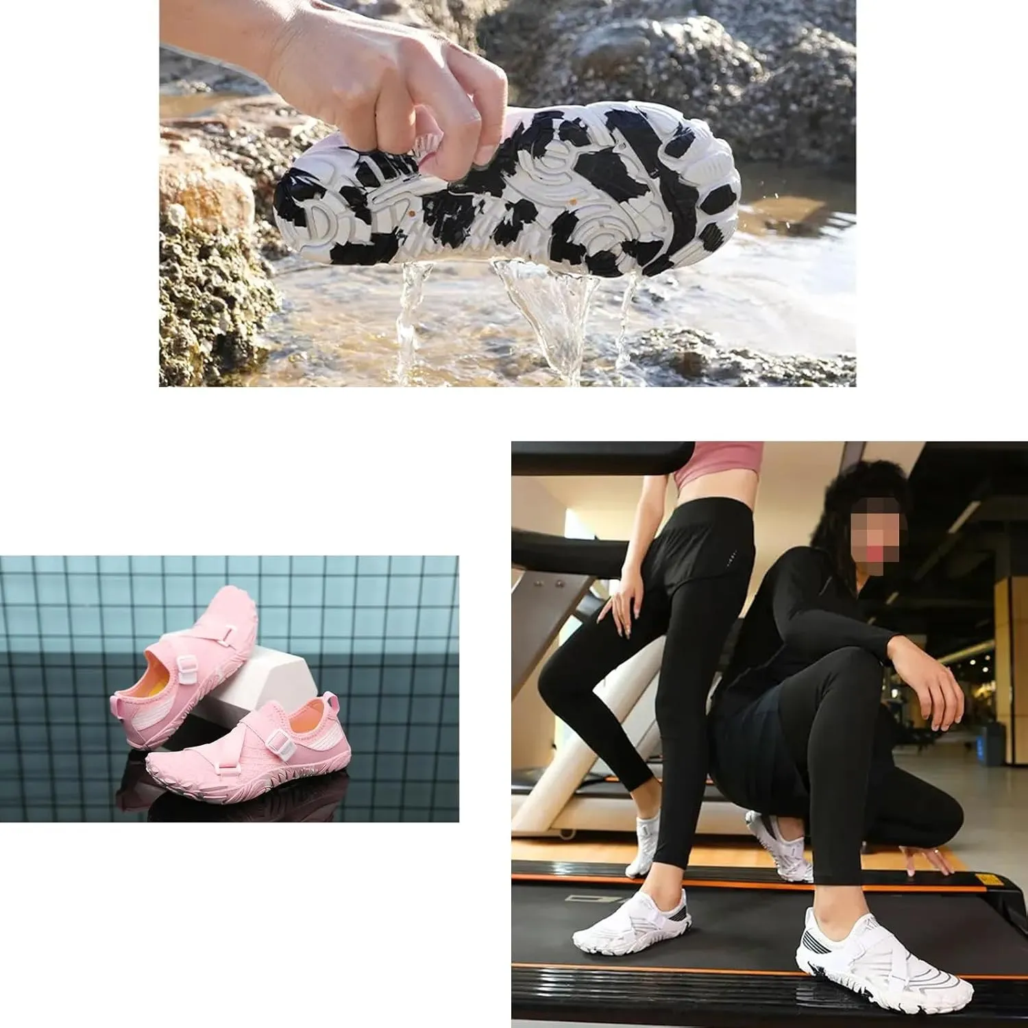 Unisex Outdoor Barefoot Shoes Deadlifting Squat Shoes Fitness Cross-Trainer Sneaker for Yoga & Water Sports