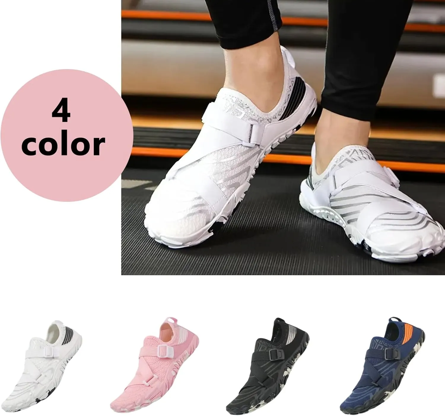 Unisex Outdoor Barefoot Shoes Deadlifting Squat Shoes Fitness Cross-Trainer Sneaker for Yoga & Water Sports