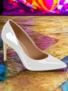 Vizzano Ladies Comfort Glossy High Heel Shoes (Only Size 37/6)