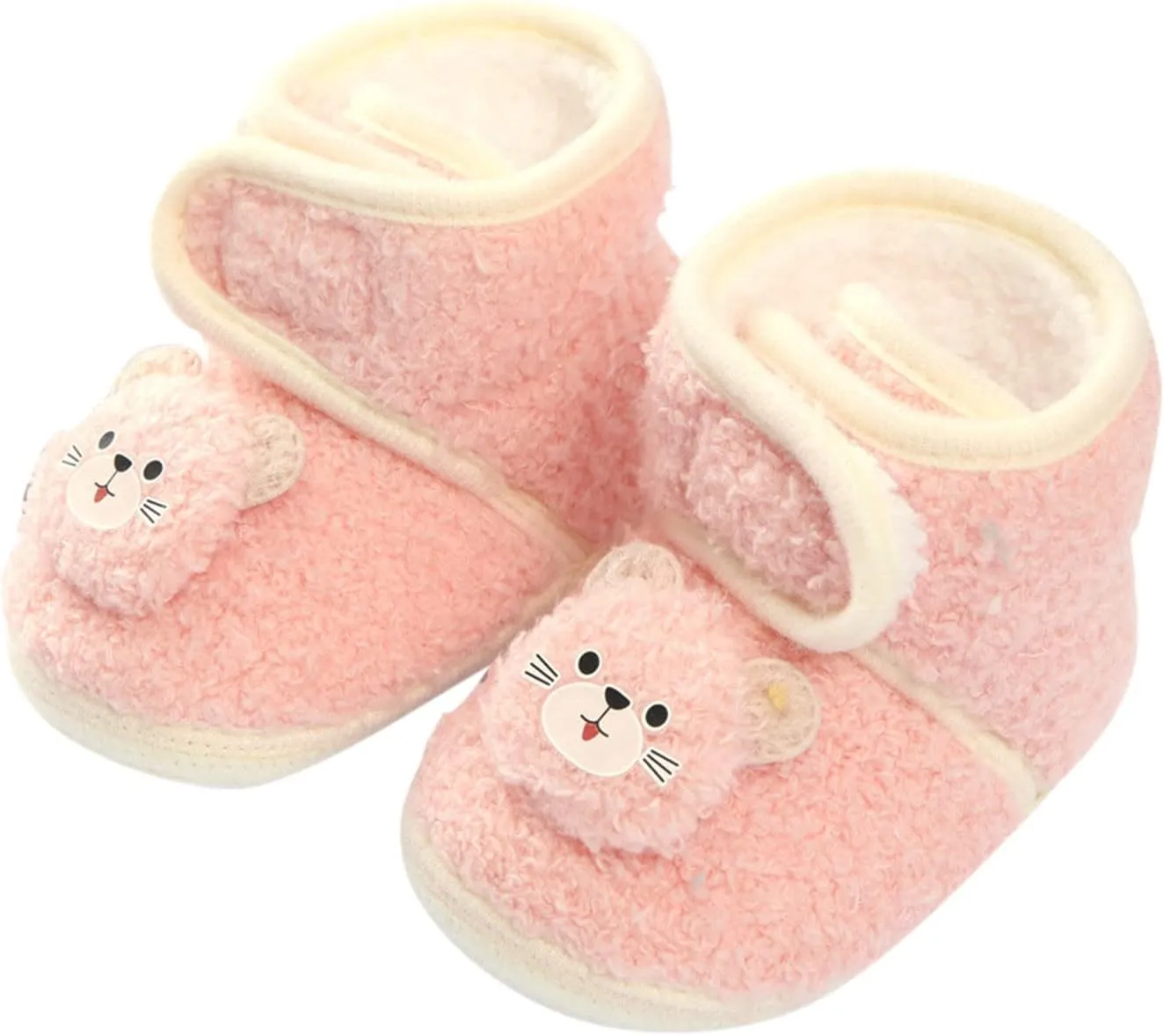 Winter Children Toddler Shoes Baby Boys And Girls Flat Cotton Shoes Hook Loop Warm And Comfortable Cute Heels for Kids