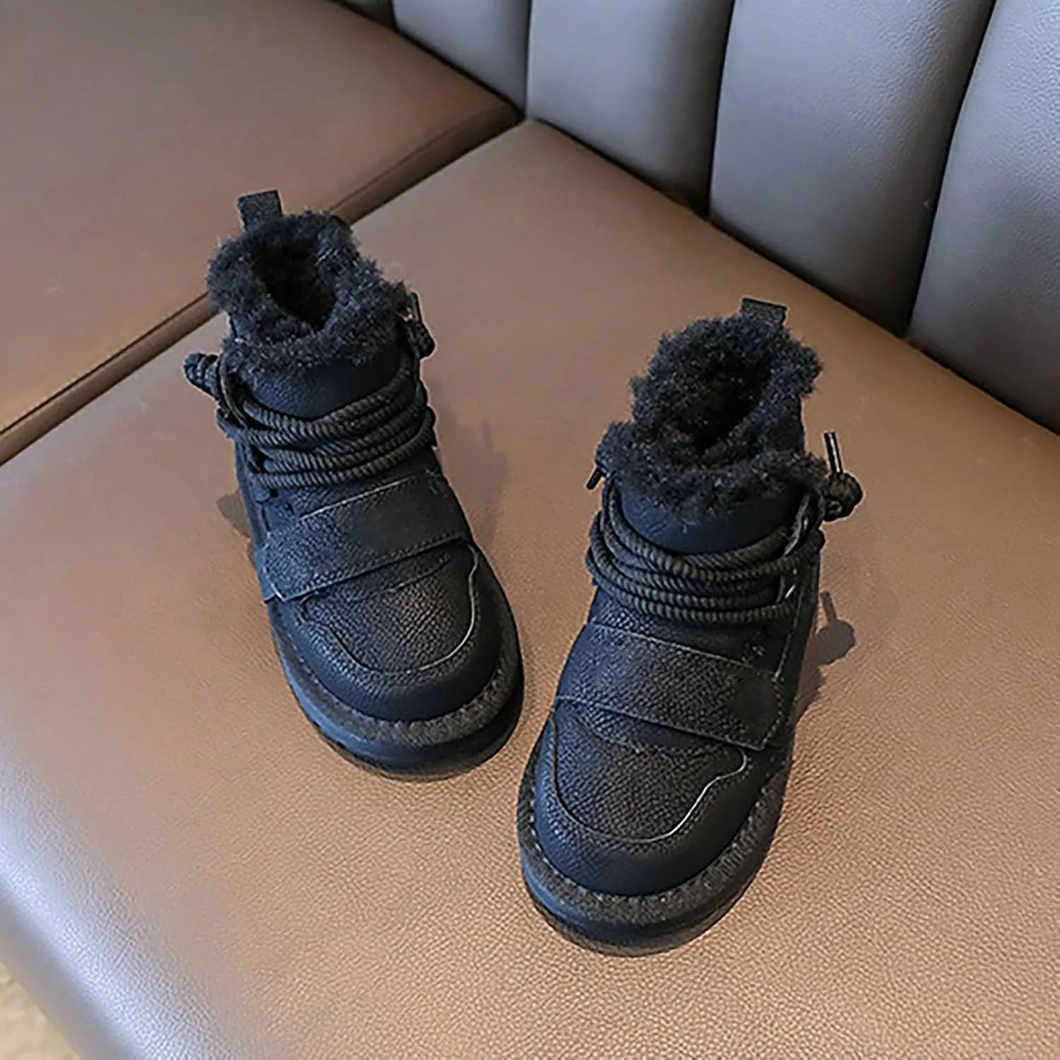 Winter Girls Boys Ankle Boots Comfortable Warm Lined Casual Shoes Sports Shoes Outdoor Children Baby Boy Boot