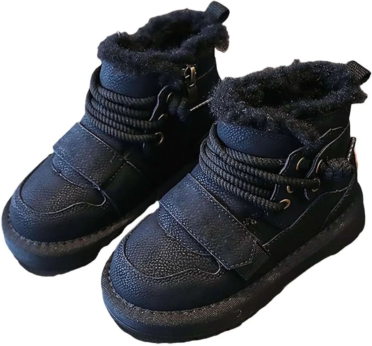 Winter Girls Boys Ankle Boots Comfortable Warm Lined Casual Shoes Sports Shoes Outdoor Children Baby Boy Boot