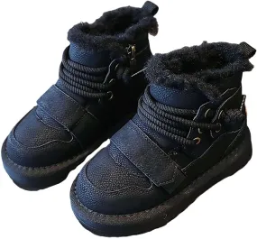 Winter Girls Boys Ankle Boots Comfortable Warm Lined Casual Shoes Sports Shoes Outdoor Children Baby Boy Boot