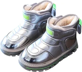 Winter Girls Boys Ankle Boots Comfortable Warm Lined Casual Sports Shoes Kids Faux  Outdoor Working Boot