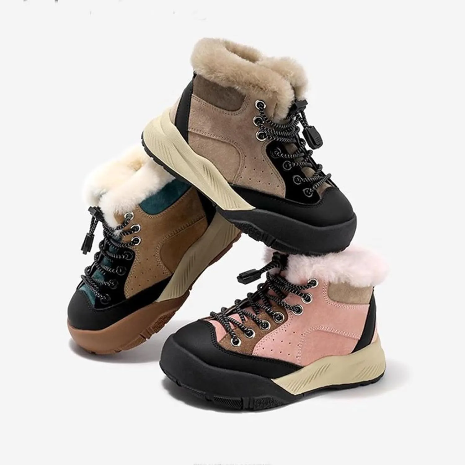 Winter Outdoor Faux Fr Snow Boots for Kids Fleece Plush Warm Furry Ankle Booties Boys Girls Baby Boots 1218 Months