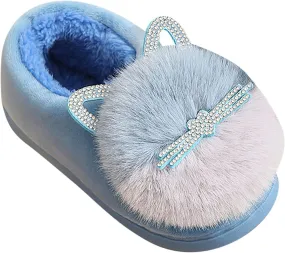 Winter Slippers for Boys Kids Children's Boys Girls Fashion Shoes Cartoon Plush Shoes Indoor Home Warm and Cute Cotton Slippers Youth Flip Flops
