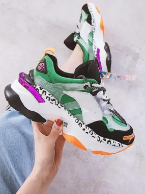 Women Platform Sneakers breathable Women's Chunky Shoes