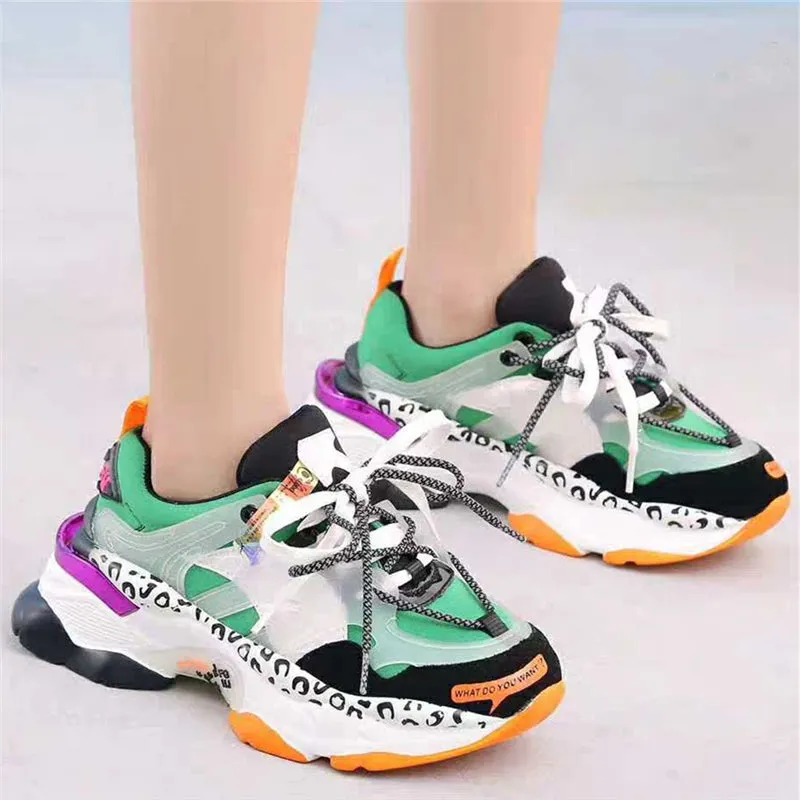 Women Platform Sneakers breathable Women's Chunky Shoes