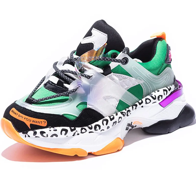 Women Platform Sneakers breathable Women's Chunky Shoes