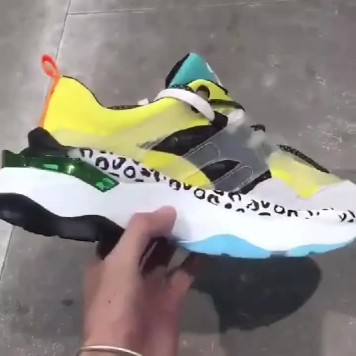 Women Platform Sneakers breathable Women's Chunky Shoes