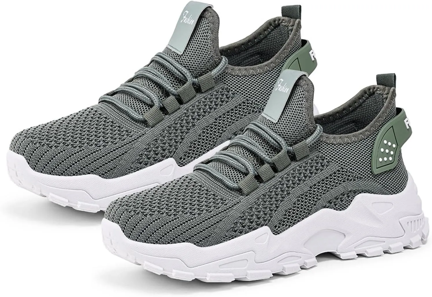 Women's Men's Athletic Sneakers Fashion Mesh Breathable Shoes,Thick Bottom Non-Slip Sports Sneakers,Lightweight Adjustable Soft Sole Comfort Footwear Outdoor Walking Gym Work Shoes