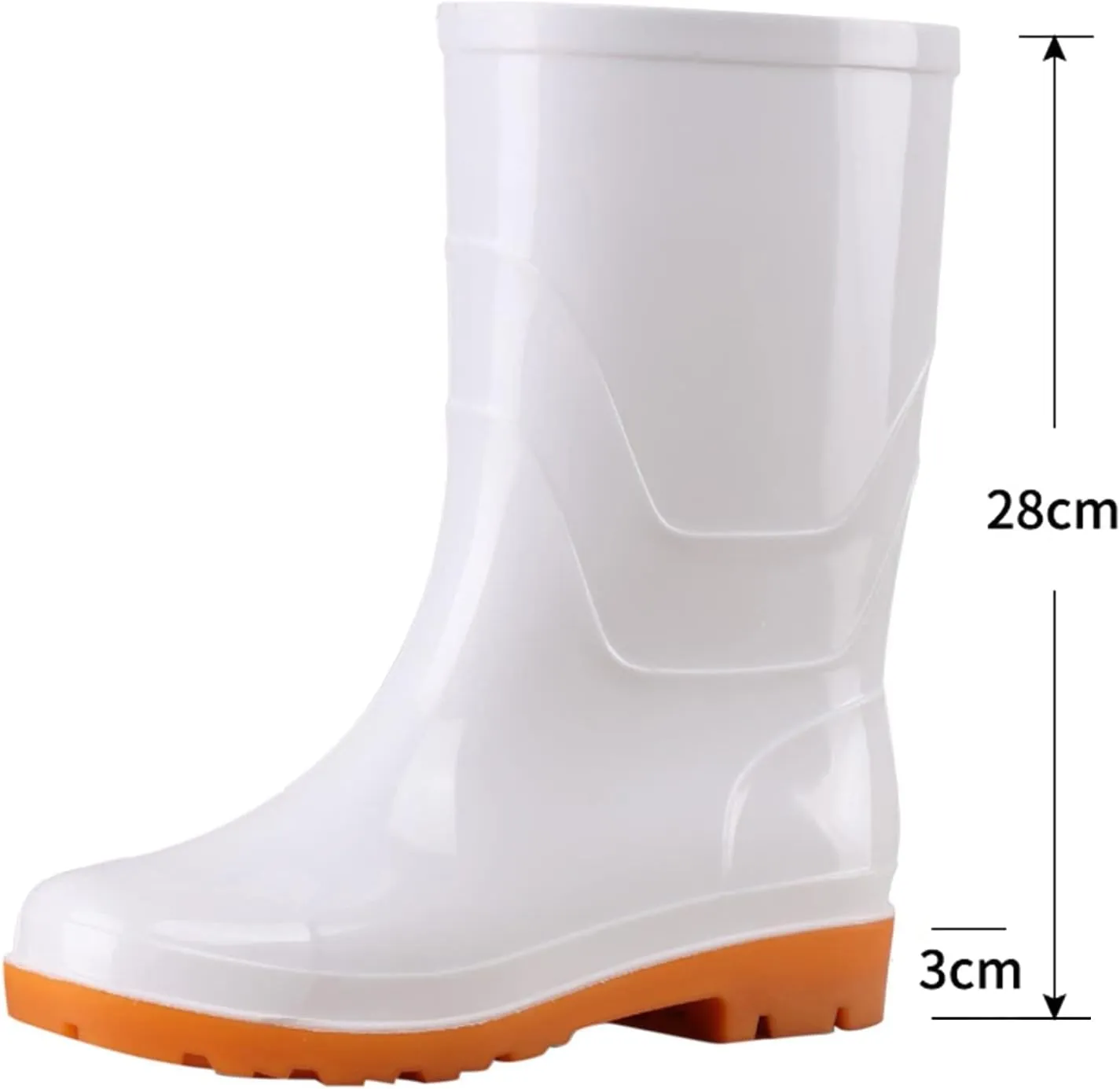 Women's Mid Calf Rain Boots Waterproof Lightweight Garden Shoes Women Outdoor Work Boot for Hunting Farming Gardening
