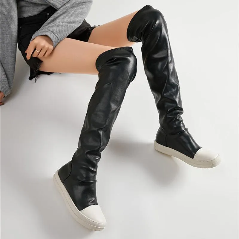 Women’s Over-the-Knee Platform Boots – Waterproof & Warm