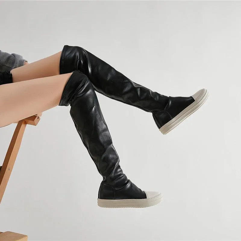 Women’s Over-the-Knee Platform Boots – Waterproof & Warm