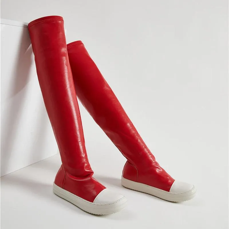 Women’s Over-the-Knee Platform Boots – Waterproof & Warm