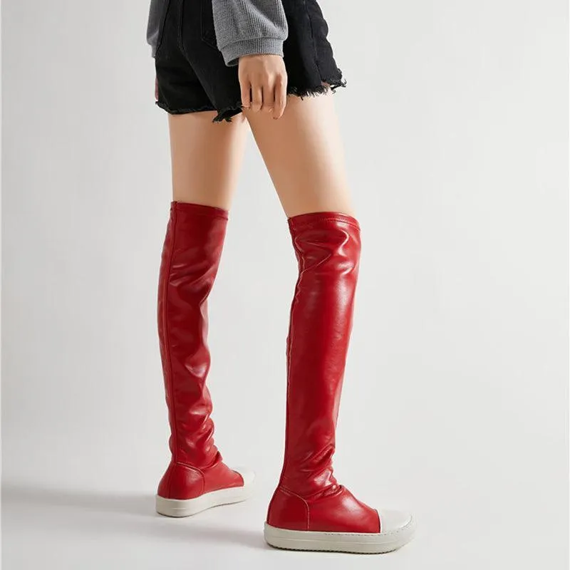 Women’s Over-the-Knee Platform Boots – Waterproof & Warm