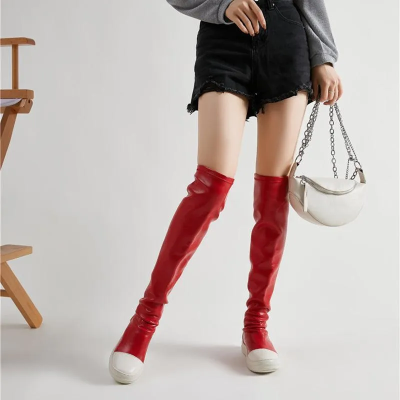 Women’s Over-the-Knee Platform Boots – Waterproof & Warm