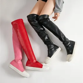 Women’s Over-the-Knee Platform Boots – Waterproof & Warm