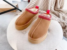 Women's Tasman Platform Mini Boots Fur Fleece Lined Suede Ankle Snow Boots