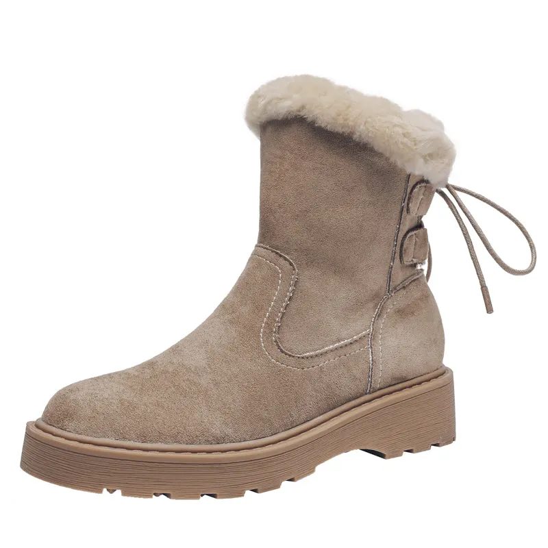 Womens Warm Plush Winter Boots Super Warm and Comfortable Winter Shoes