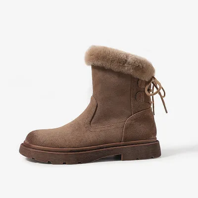Womens Warm Plush Winter Boots Super Warm and Comfortable Winter Shoes
