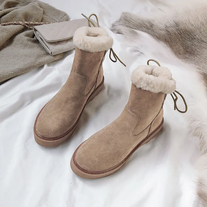 Womens Warm Plush Winter Boots Super Warm and Comfortable Winter Shoes