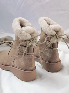 Womens Warm Plush Winter Boots Super Warm and Comfortable Winter Shoes