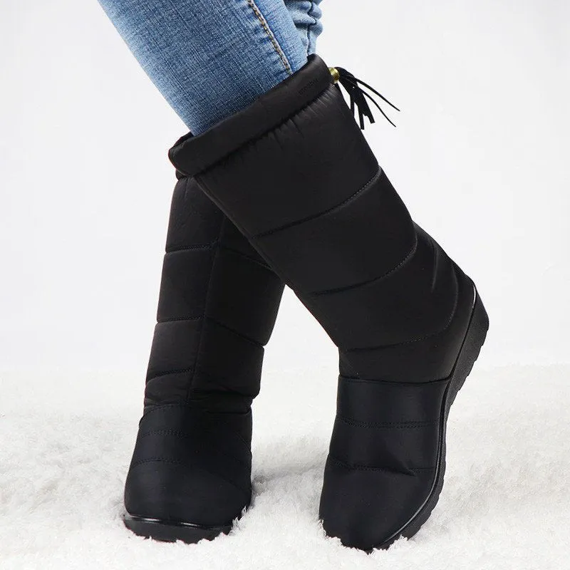 Women's Waterproof Warm Fur Snow Boots