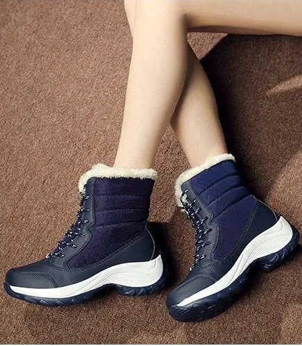 Women's Winter Mid-Calf Warm Snow Boots