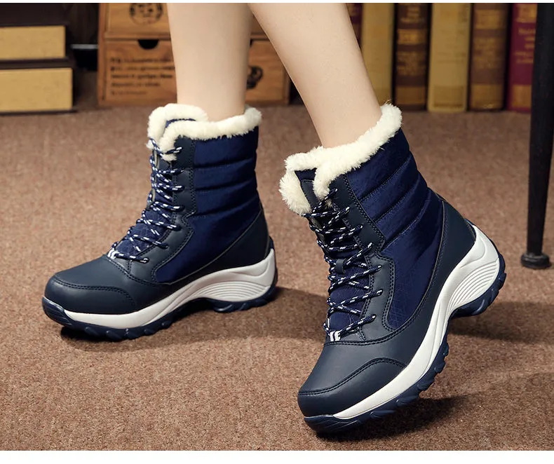 Women's Winter Mid-Calf Warm Snow Boots