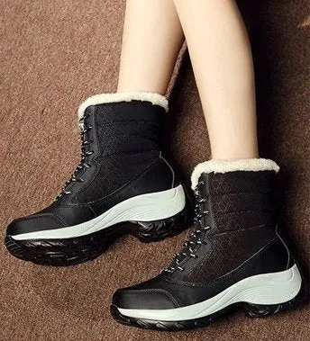Women's Winter Mid-Calf Warm Snow Boots