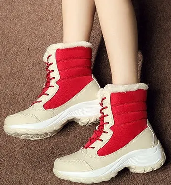Women's Winter Mid-Calf Warm Snow Boots