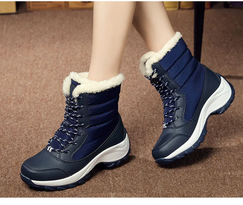 Women's Winter Mid-Calf Warm Snow Boots