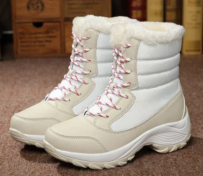 Women's Winter Mid-Calf Warm Snow Boots