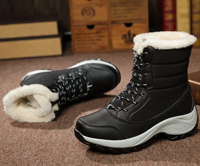 Women's Winter Mid-Calf Warm Snow Boots