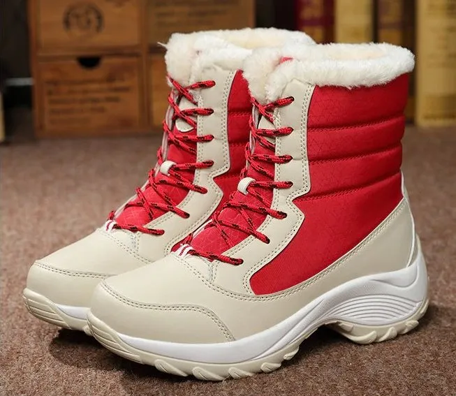 Women's Winter Mid-Calf Warm Snow Boots